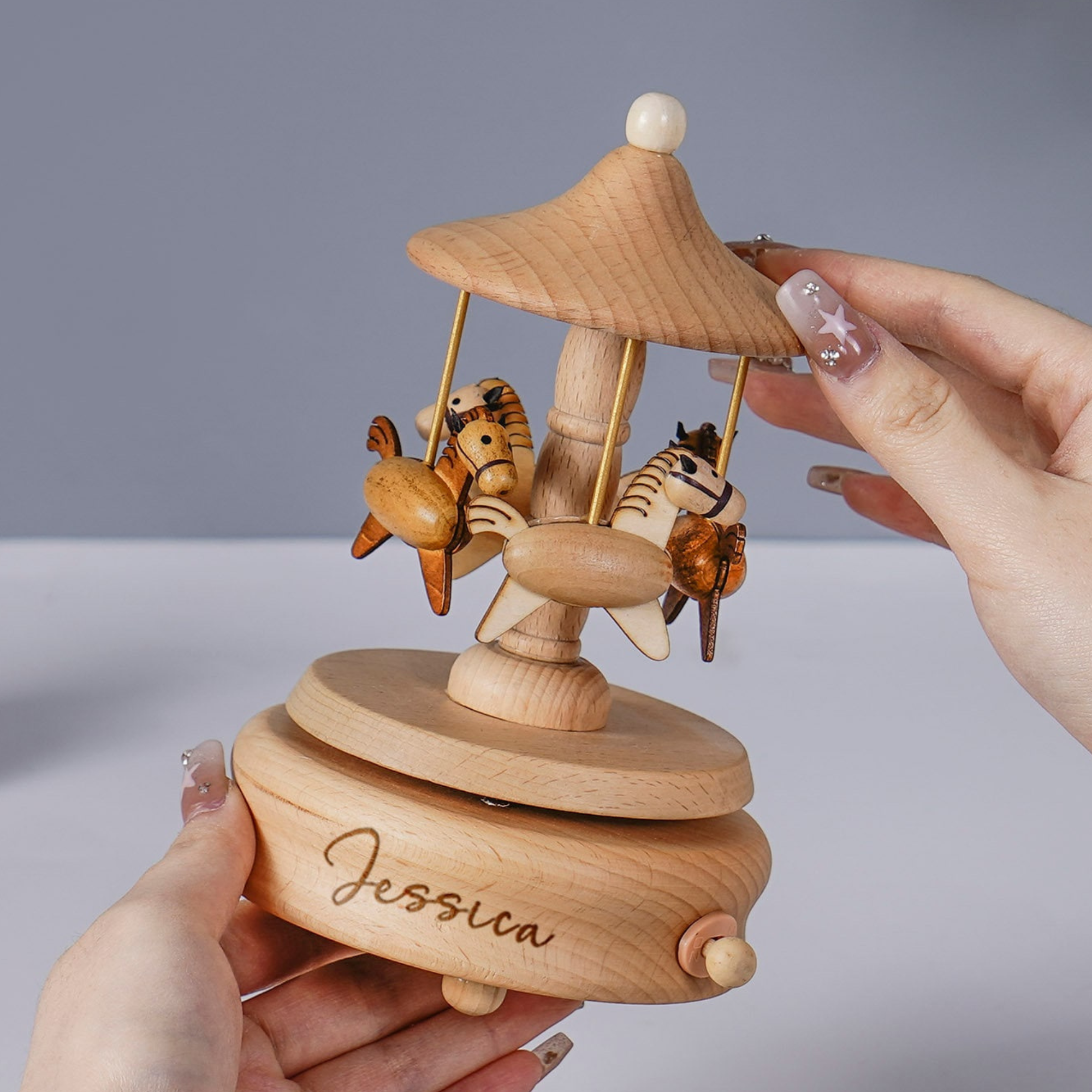 Personalized Wooden Heirloom Music Box 