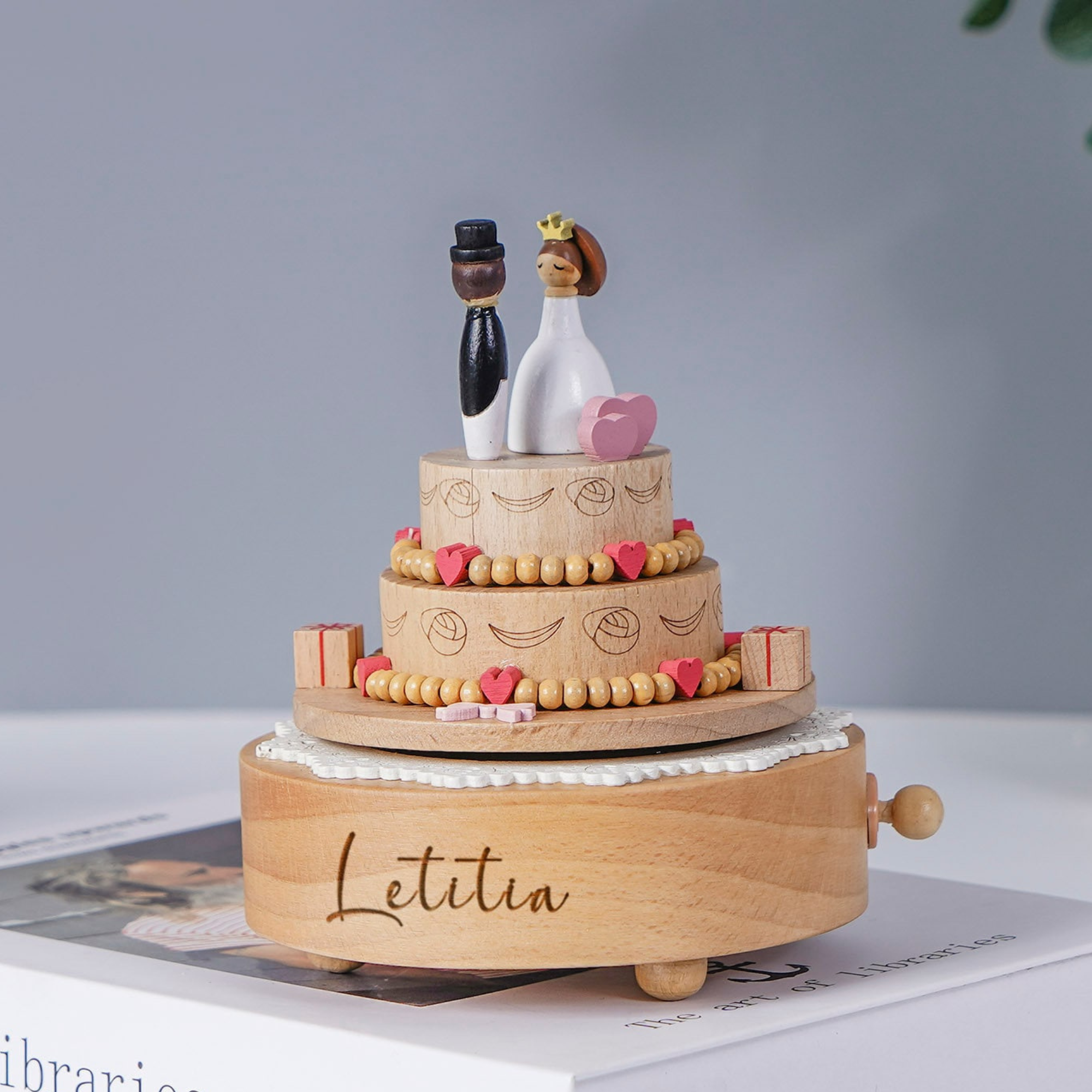 Personalized Wooden Heirloom Music Box 