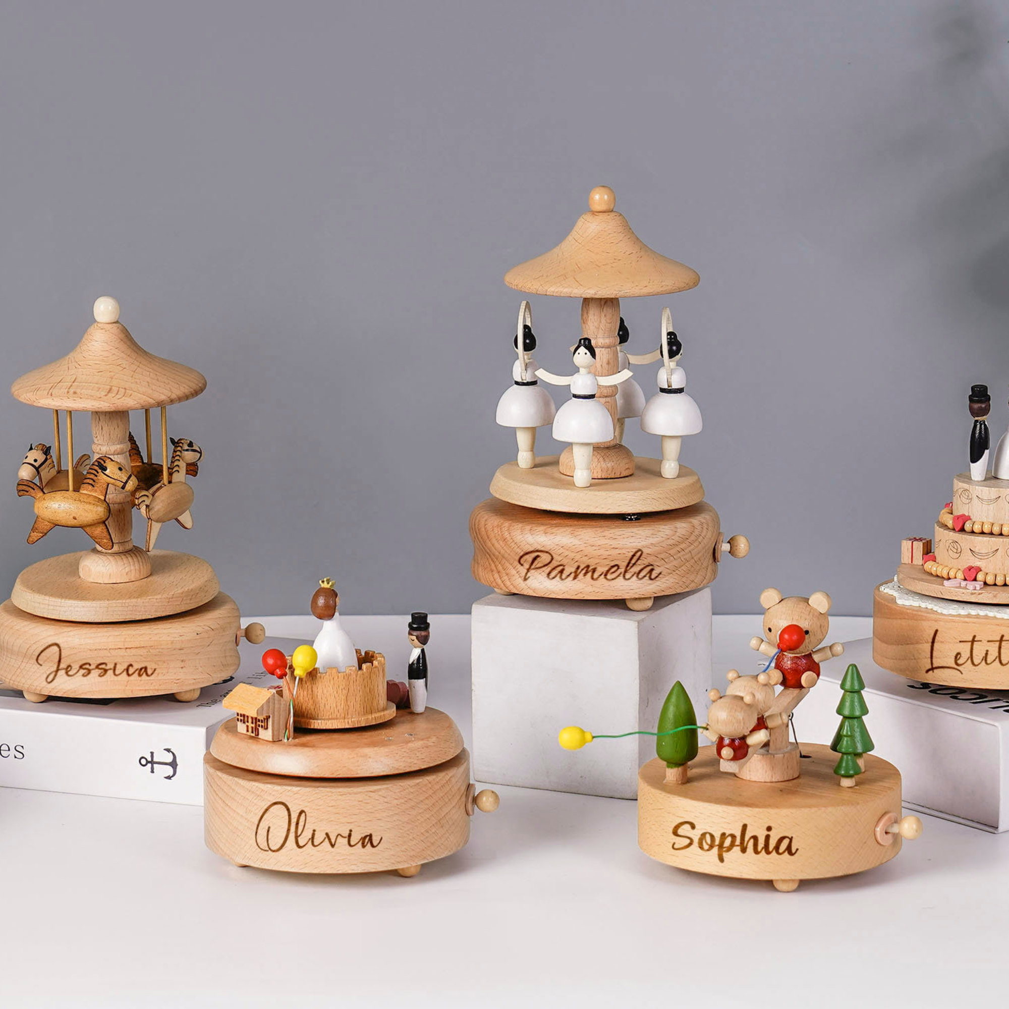 Personalized Wooden Heirloom Music Box 