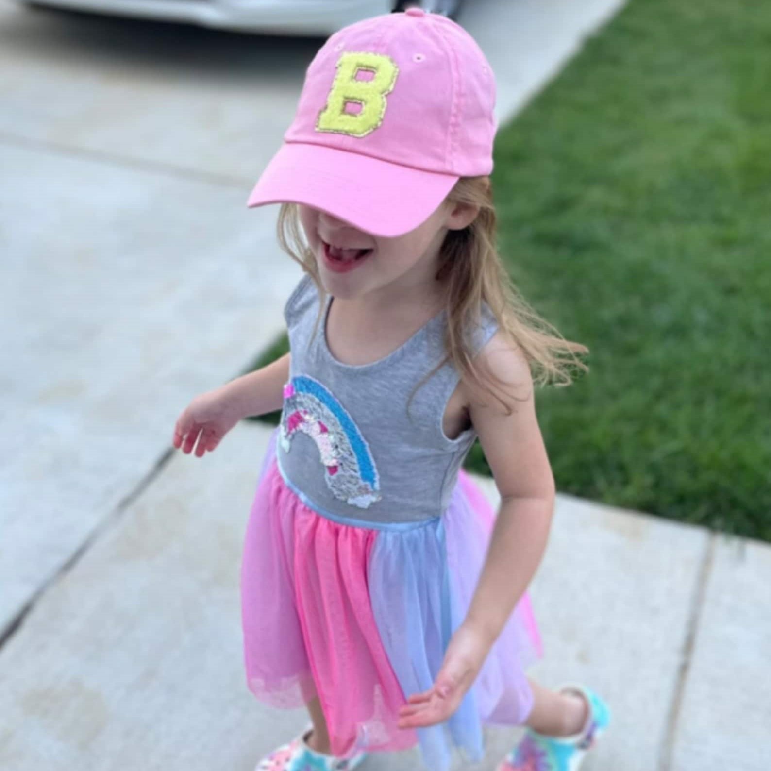 Personalized Child Letter Patch Hat | KKBeach15