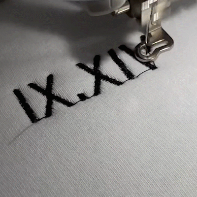 Custom Embroidered Roman Numeral Date Couple's Crewneck