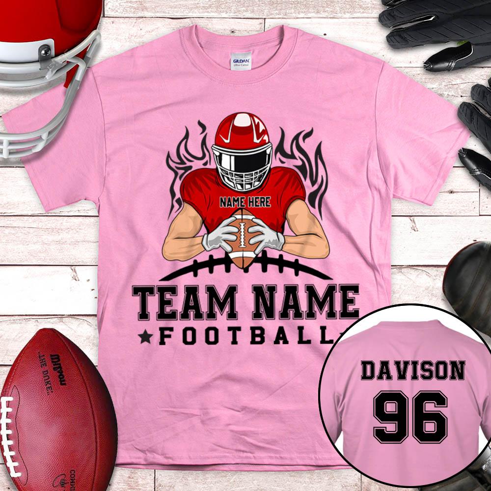 Personalized American Football Team Shirt, American Football Son Shirt, Custom Son Name And Number American Football Shirt