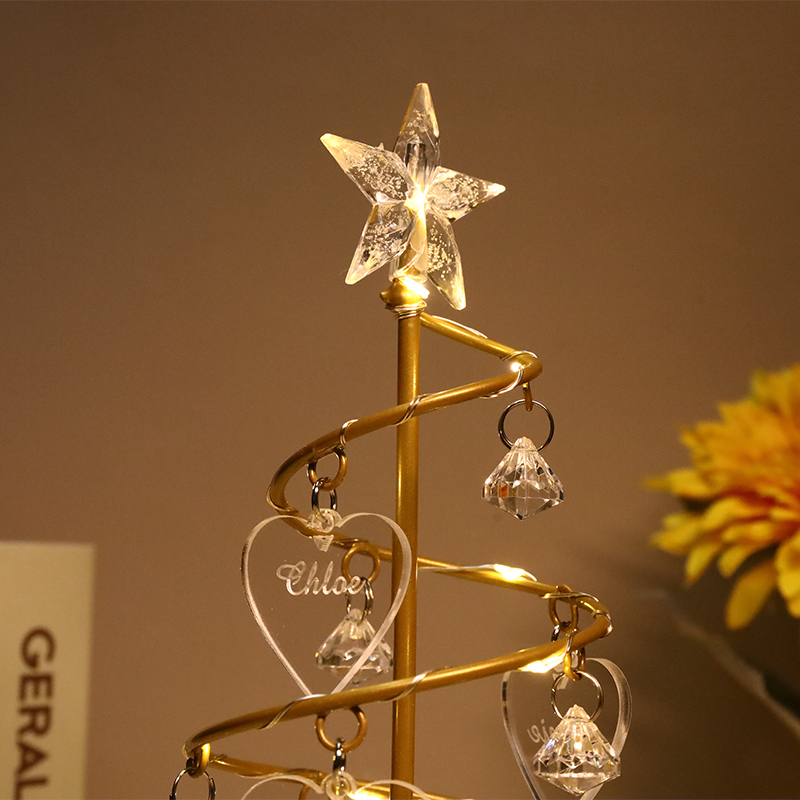 Custom Name Crystal Tree Lights