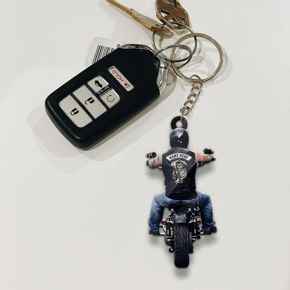Personalized Biker Vr2 Acrylic Keychain
