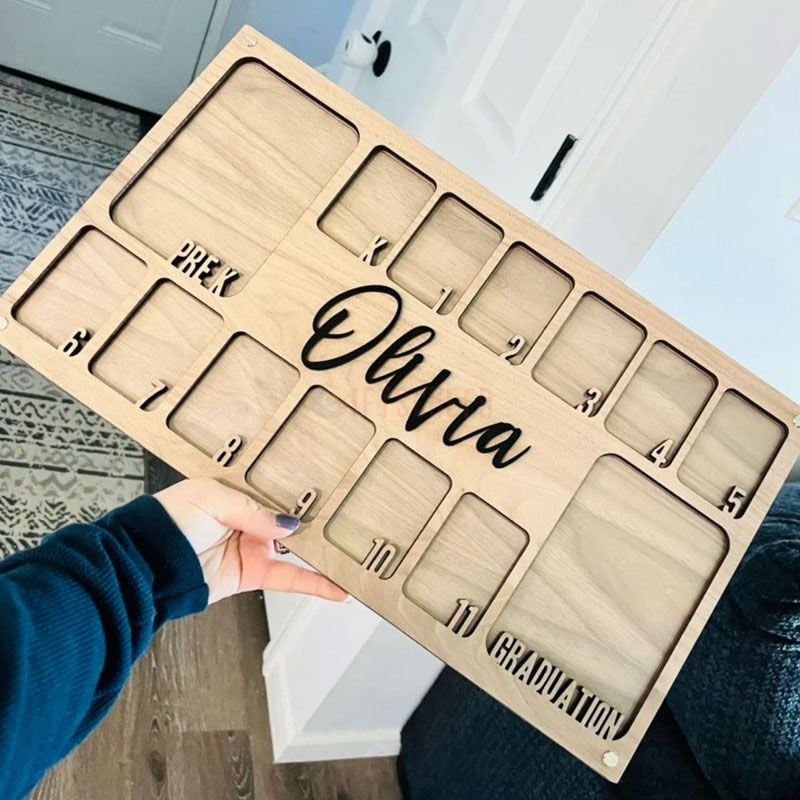 Pre K to Graduation School Picture Frame | Grade School Photo Frame