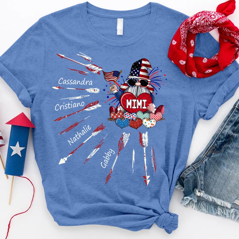 4th of july Personalized Grandma Shirt