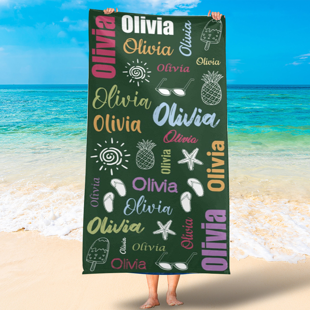 Personalized Lovely Kid Towel for Summer & Beach | KKTowel16