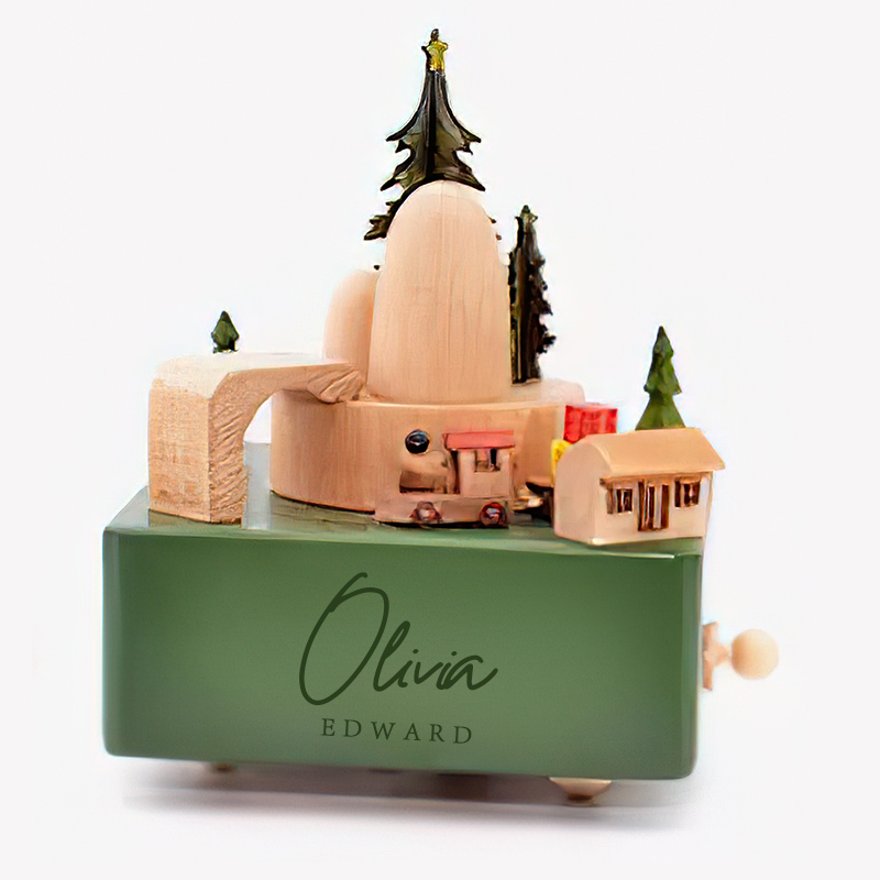 Personalized Wooden Heirloom Music Box 