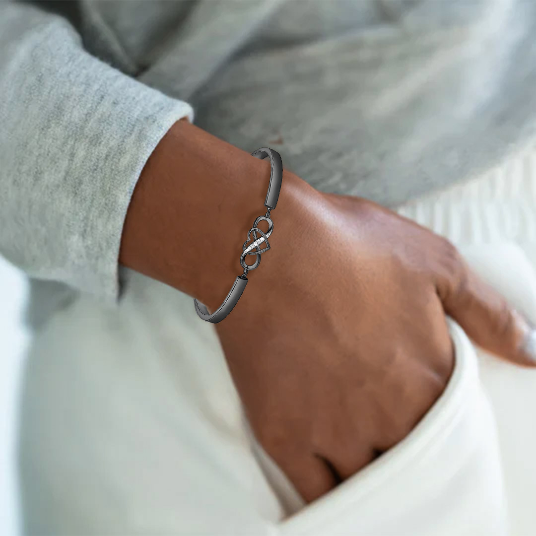 For Friend - Not Sisters By Blood But Sisters By Heart Infinity Bracelet