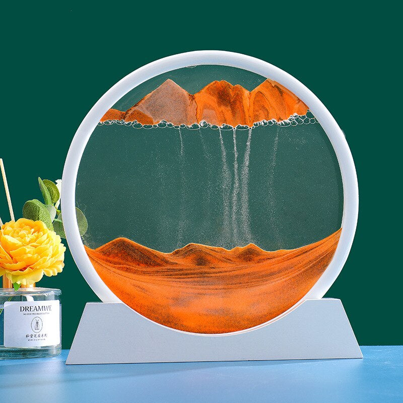 Enchanting Depths: 3D Moving Sand Art Picture