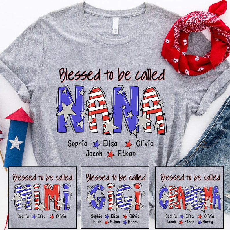 Personalized Grandma T Shirt