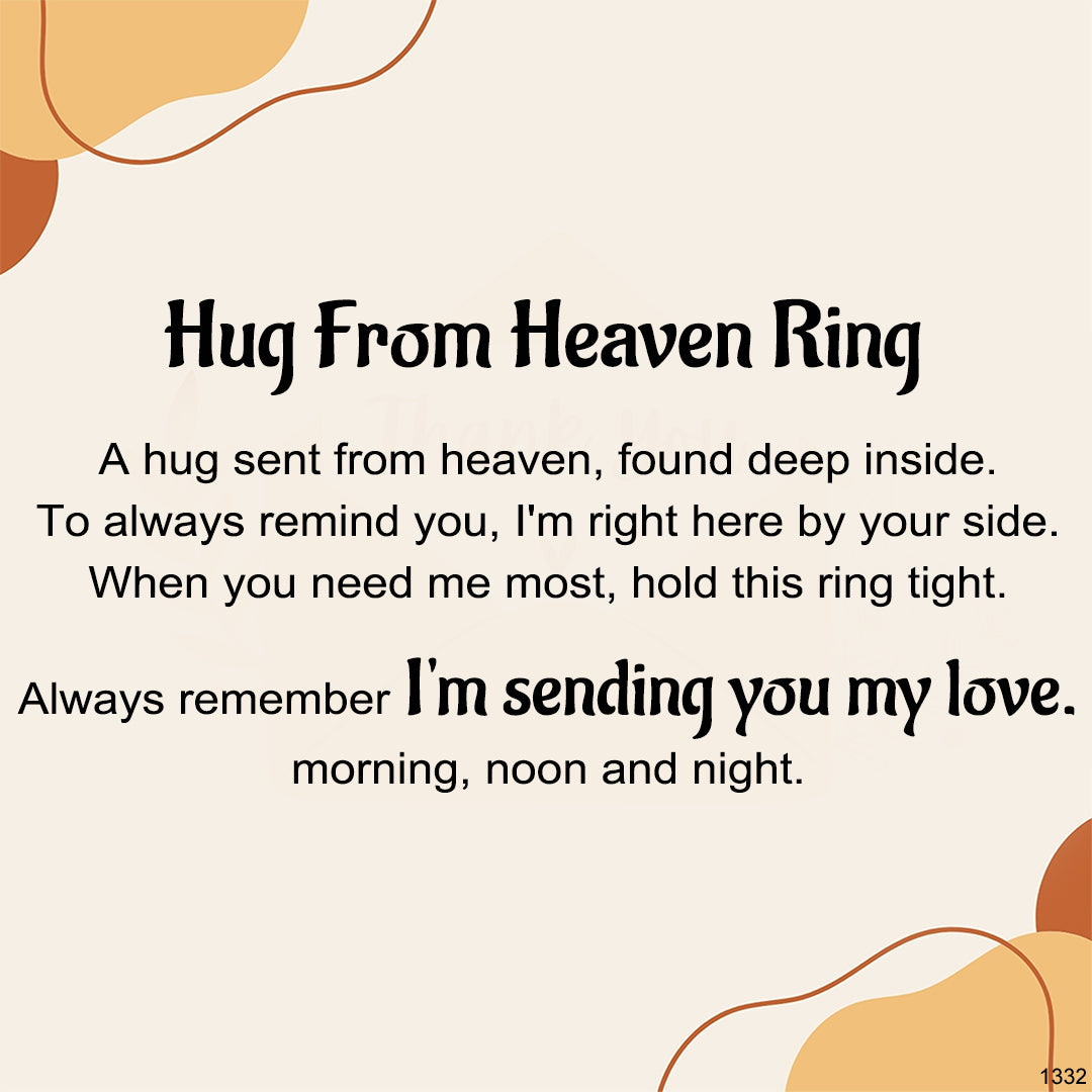For Memorial - I'm Sending You My Love Hug Ring