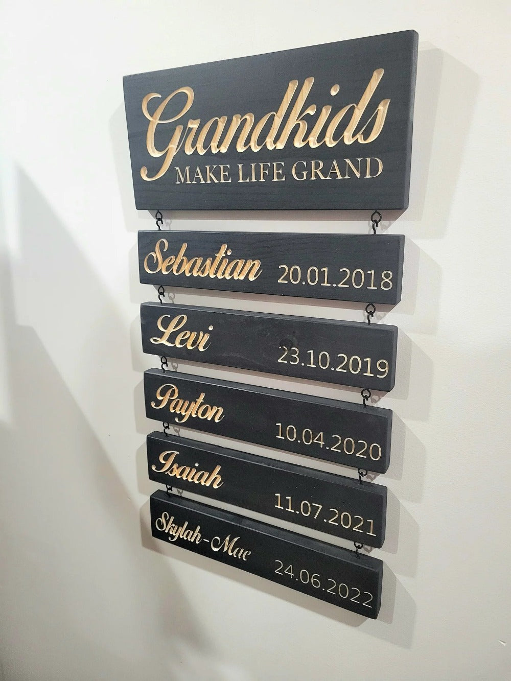Grandkids Hanging Decor Sign