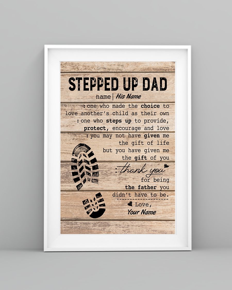 Stepped Up Dad Personalized