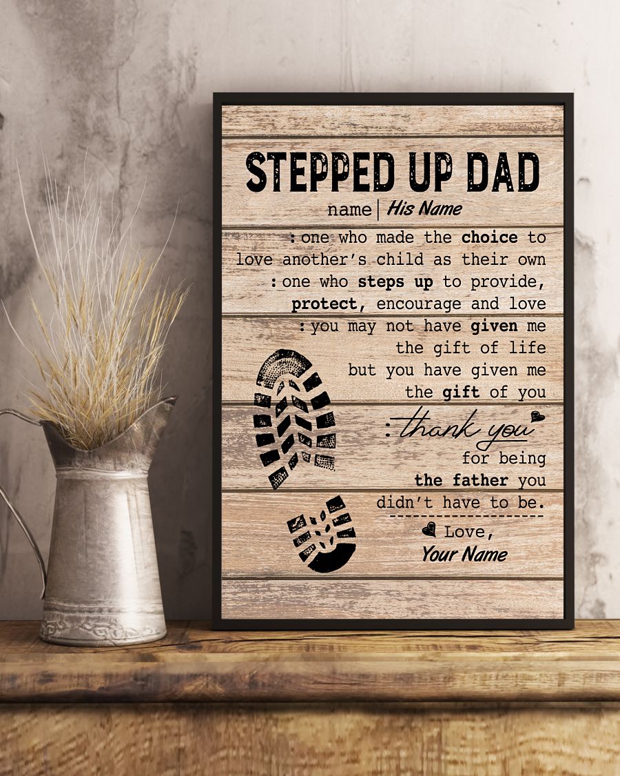 Stepped Up Dad Personalized
