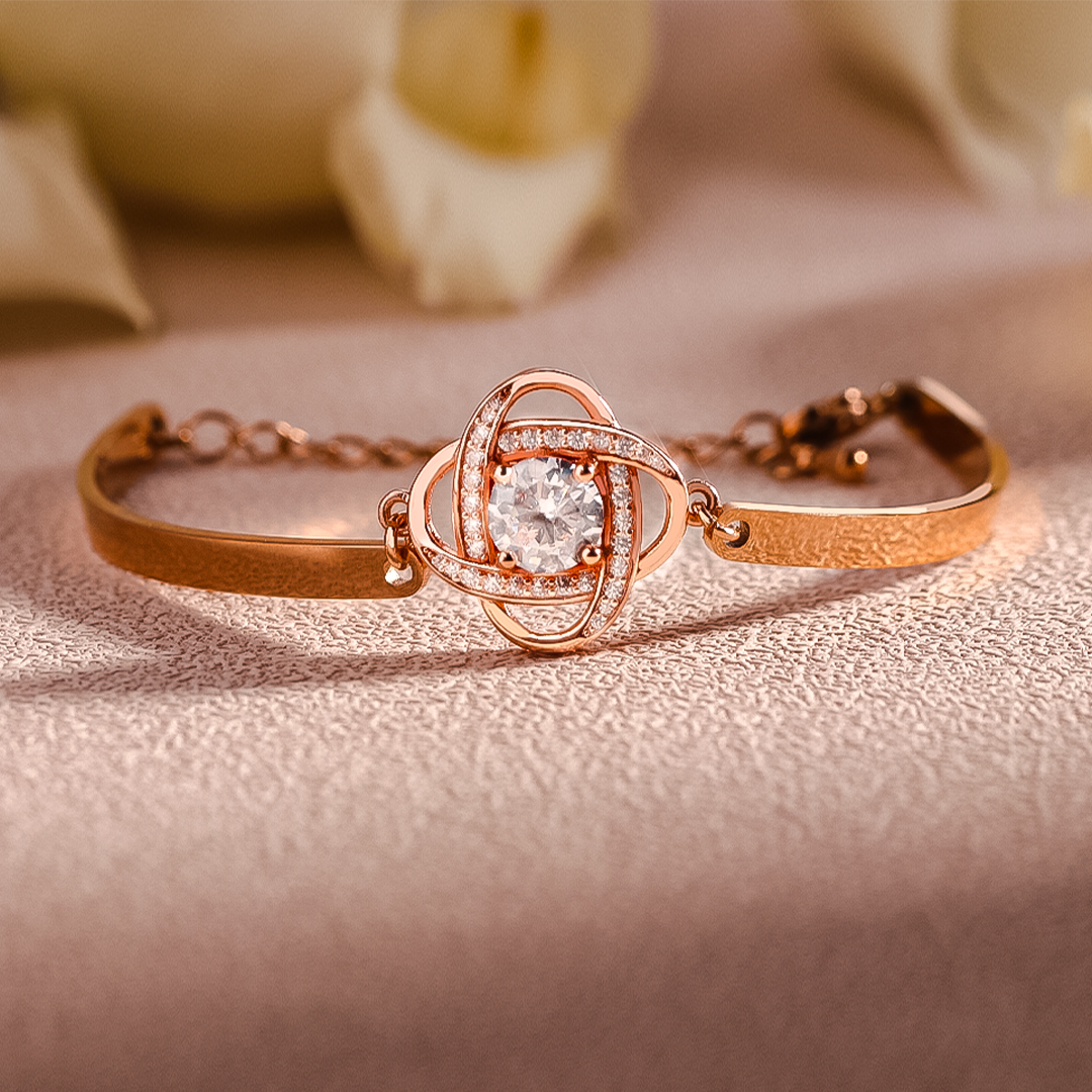 For Friend - I Love You Diamond Knot Bracelet