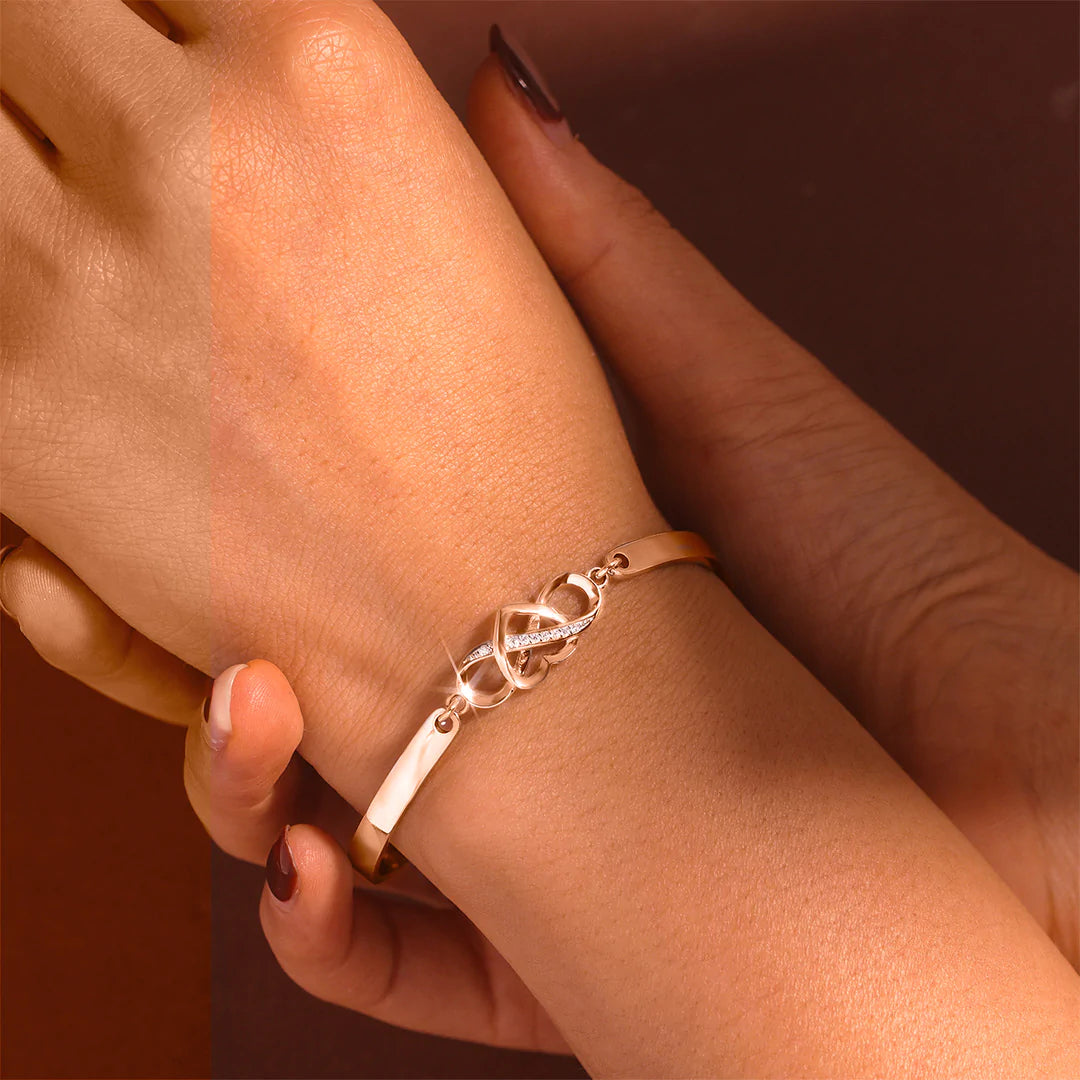 For Daughter - Always Keep Me In Your Heart  Infinity Bracelet