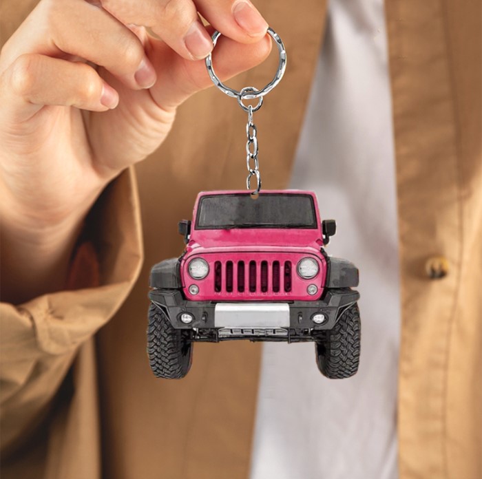 Jeep Personalized Acrylic Keychain