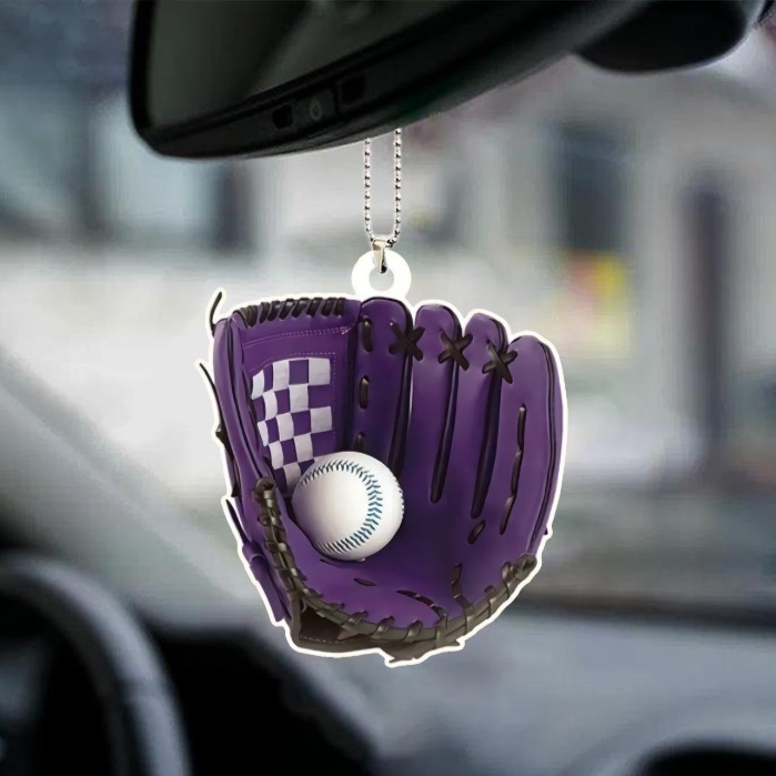 Baseball Personalized Flat Acrylic Ornament