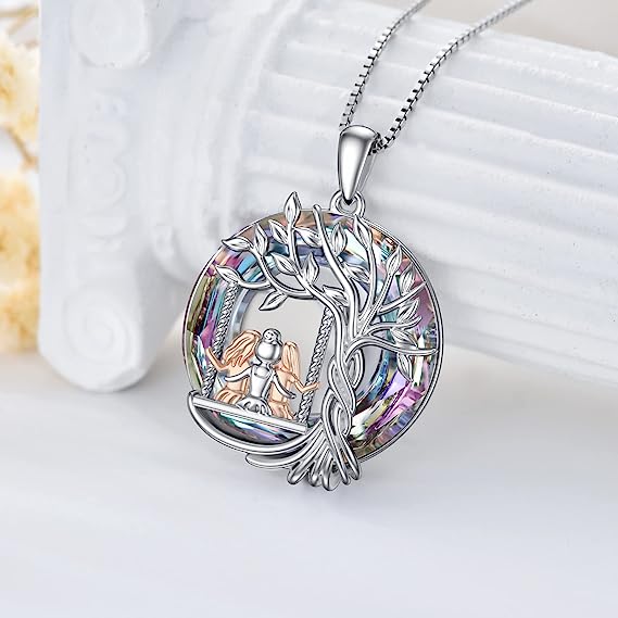 Last Day 49% OFF--🎁925 Sterling Silver Tree of Life Sisters Necklace