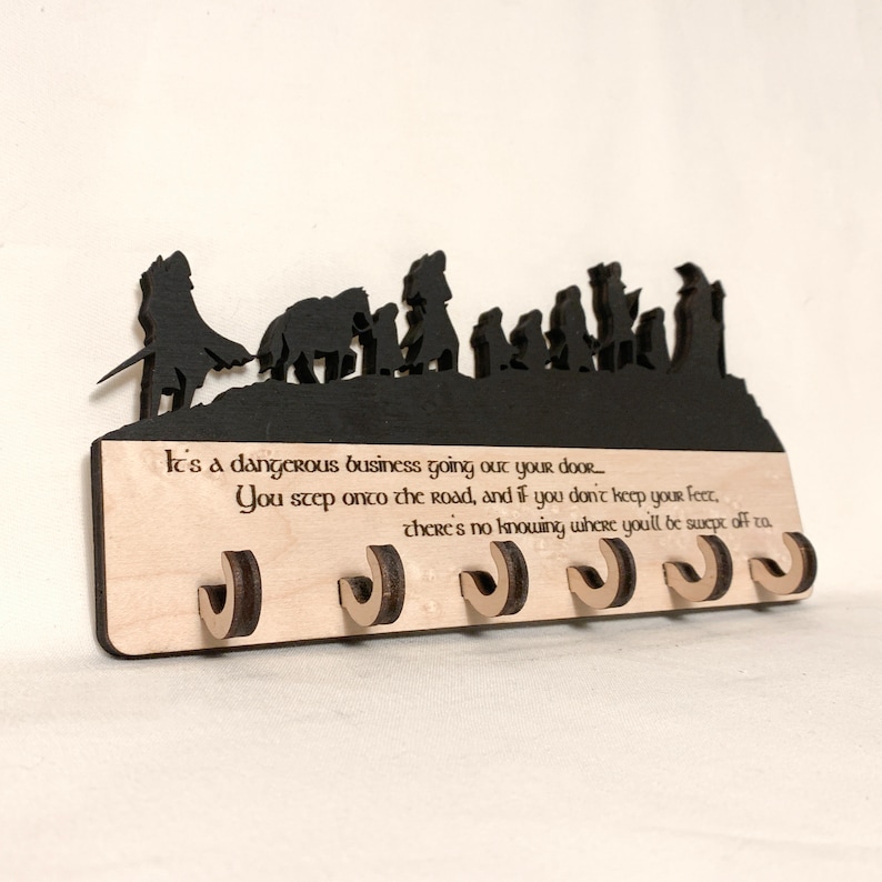 Key Holder for wall/key holder/key organizer/key hanger/LOTR/key hooks/Wall Key Holder/for him/her/Personalized/Book lover gift