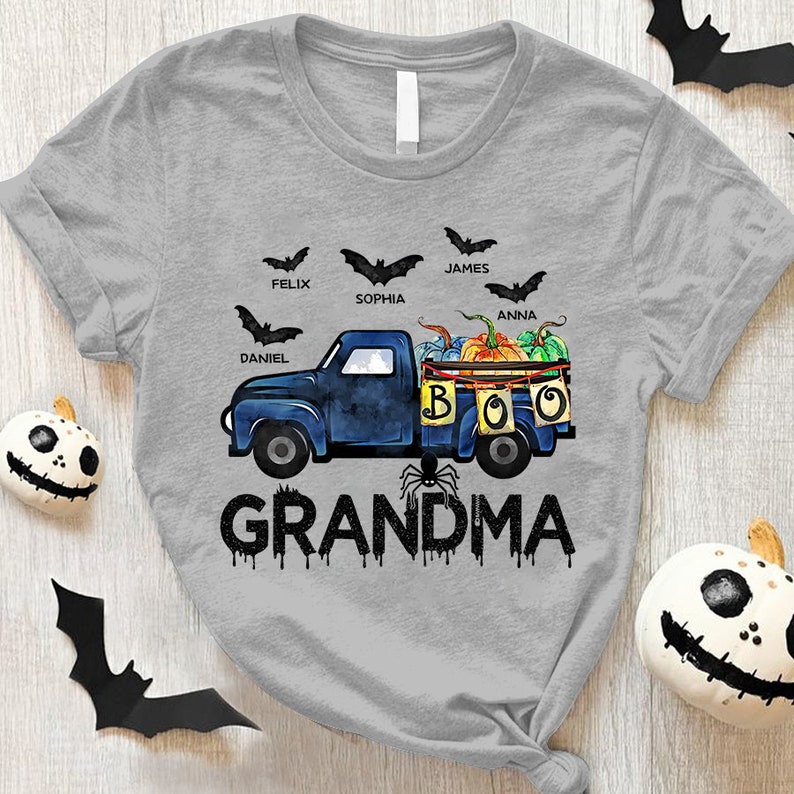 Personalized Grandma Car Halloween Shirt
