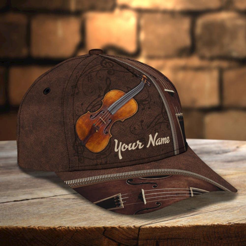 Violin - Personalized Name Classic Cap