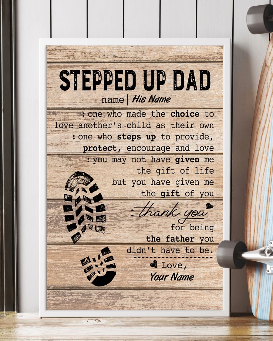 Stepped Up Dad Personalized