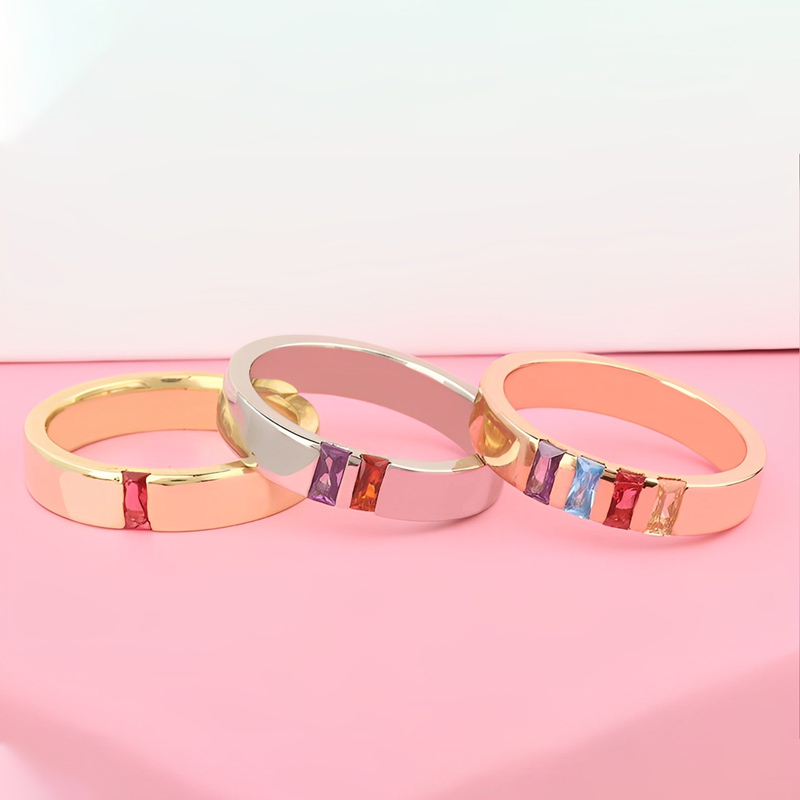 Birthstone Family Elegant Ring