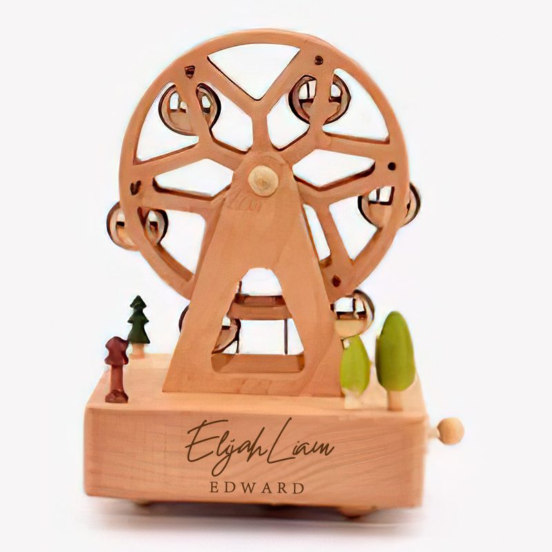 Personalized Wooden Heirloom Music Box 