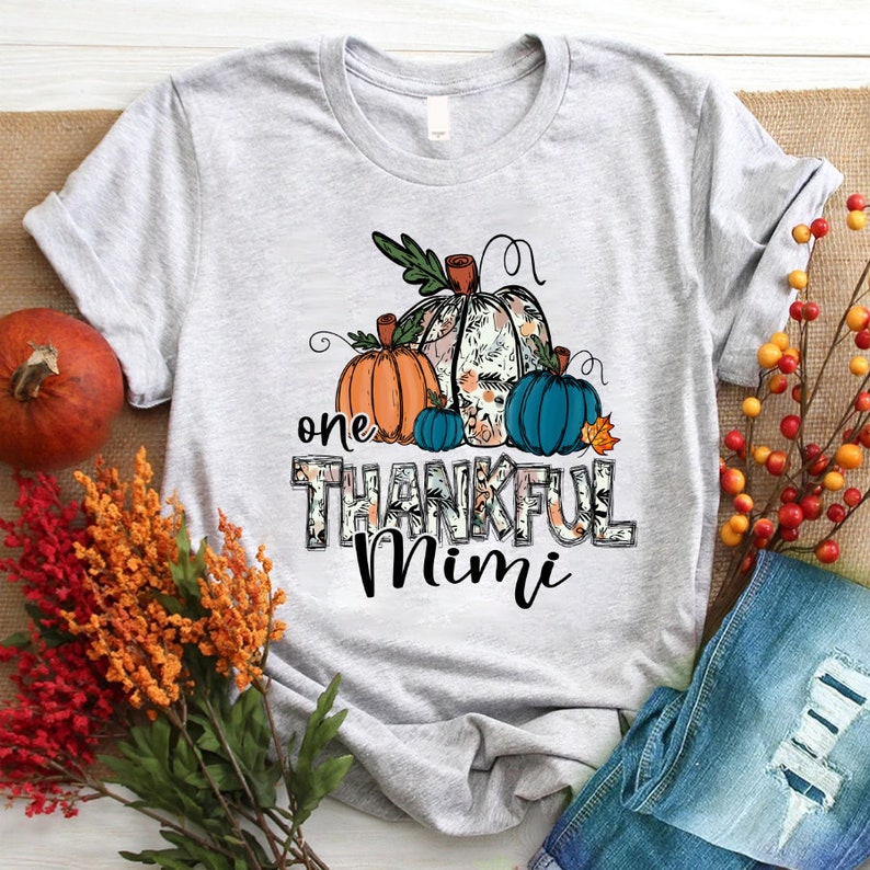 Personalized Thankful Grandma Pumpkin Shirt