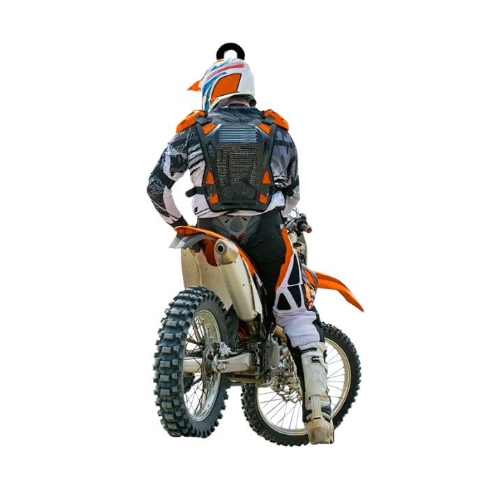 Personalized Motocross Racer Acrylic Keychain