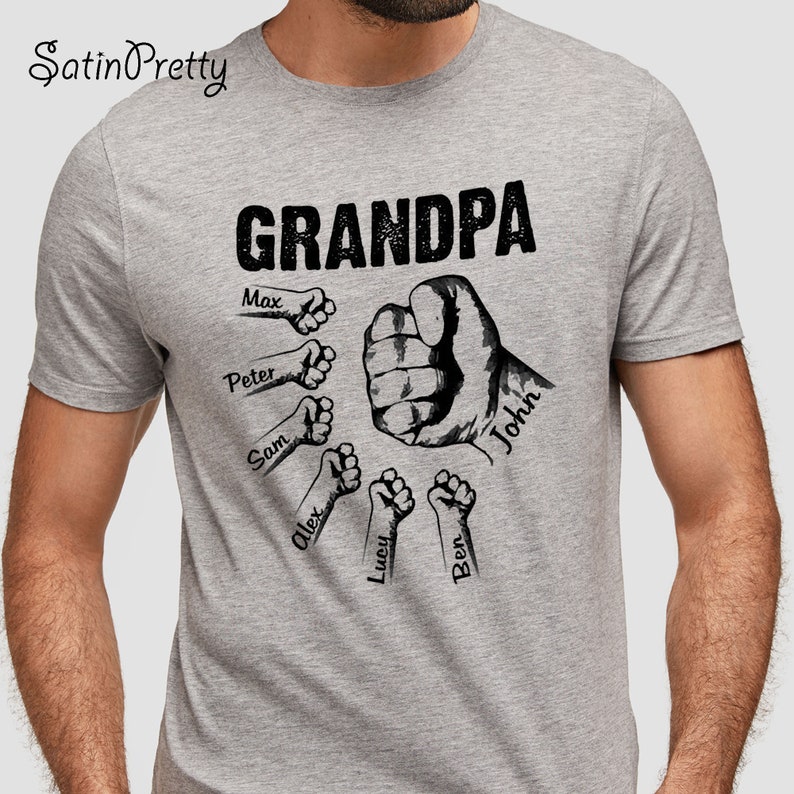 Granpa And Grandkids Hand to Hands Shirt