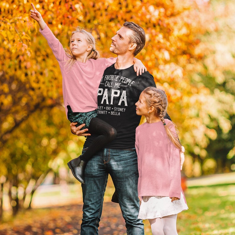 Personalized Grandpa shirt with name, Papa shirt with name