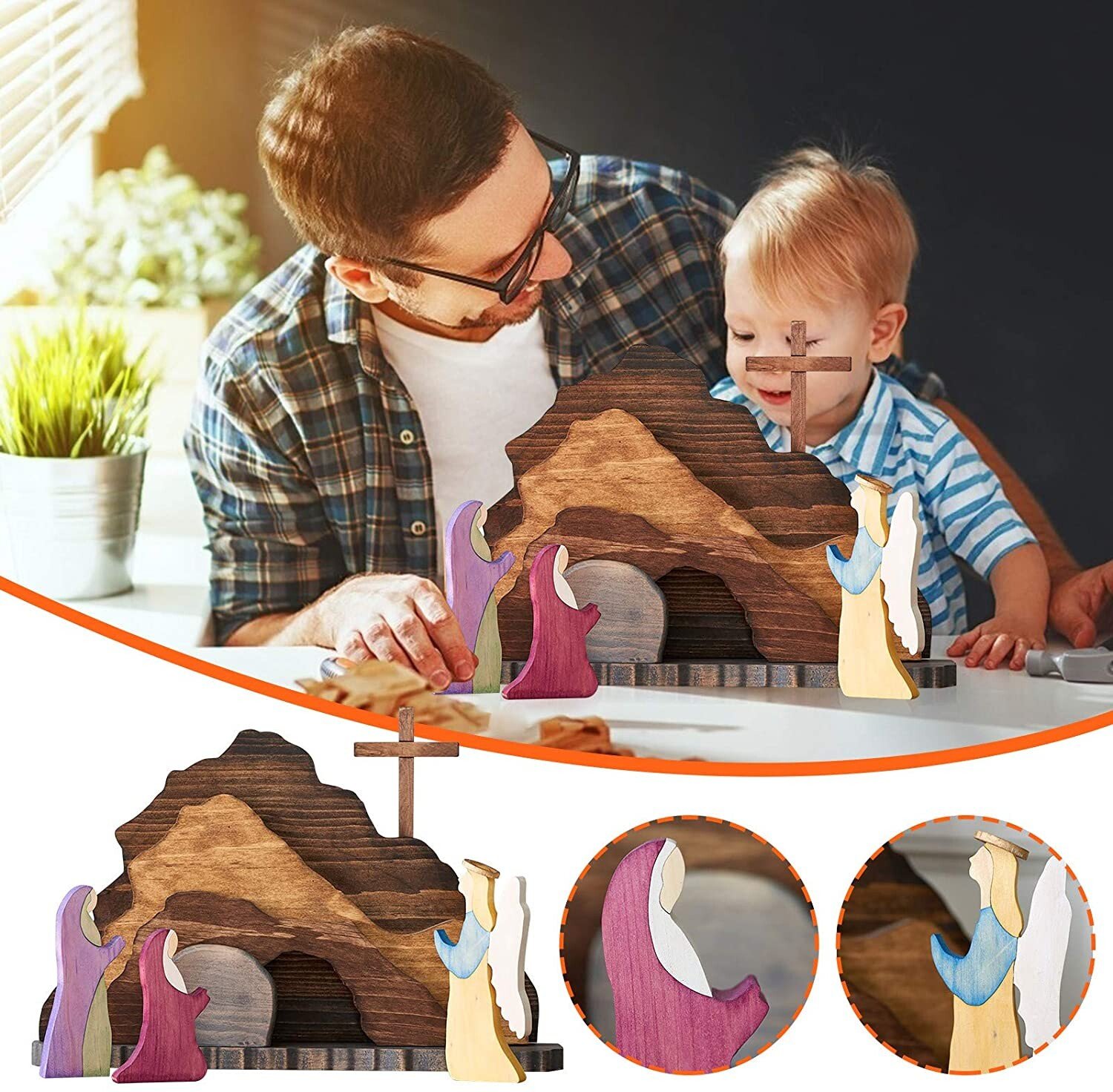 🔥Easter Scene Wooden Decoration（Buy 2 Get Free Shipping）