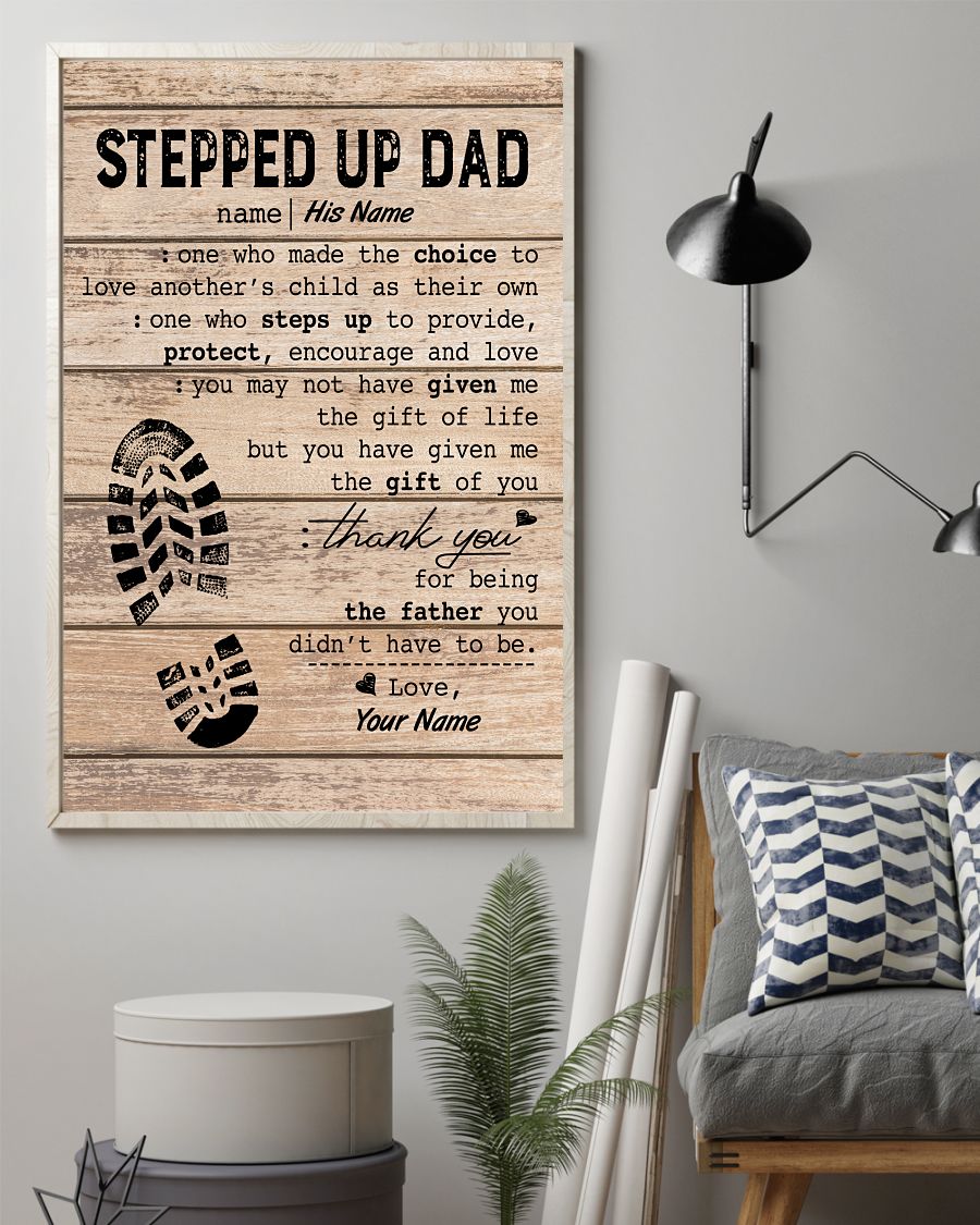 Stepped Up Dad Personalized
