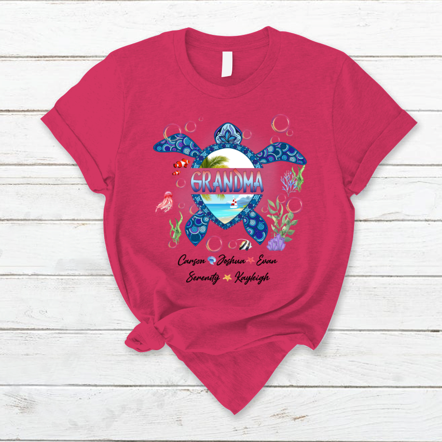 Grandma And Grandkid's Turtle Shirt