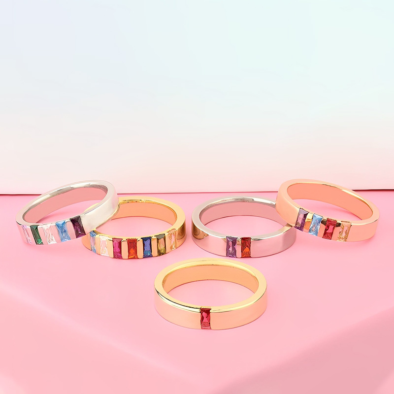 Birthstone Family Elegant Ring