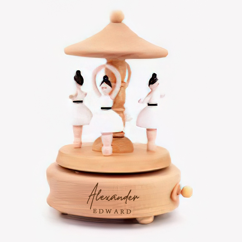 Personalized Wooden Heirloom Music Box 