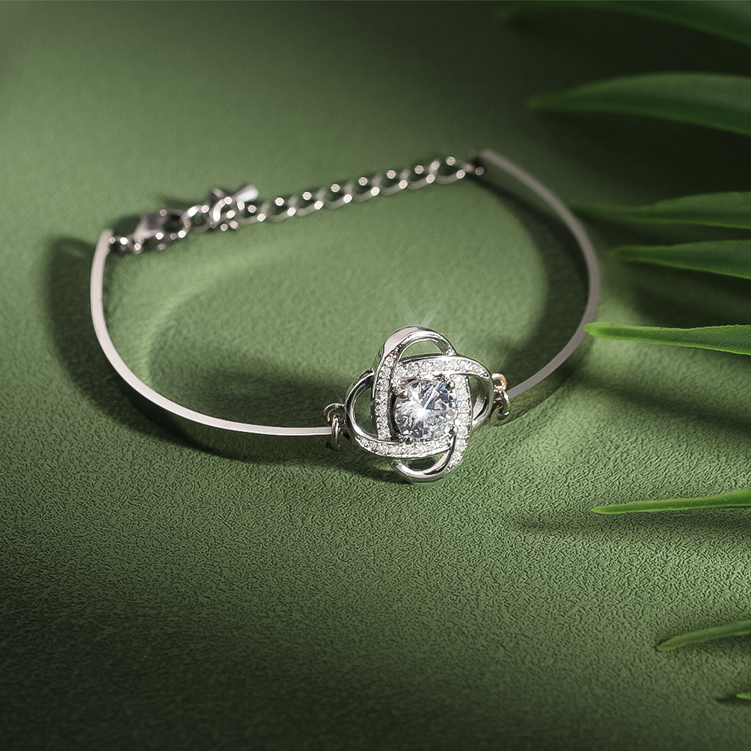 For Friend - I Love You Diamond Knot Bracelet