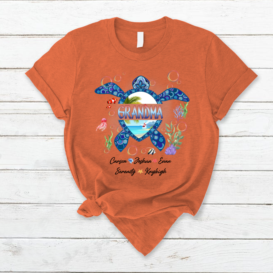 Grandma And Grandkid's Turtle Shirt