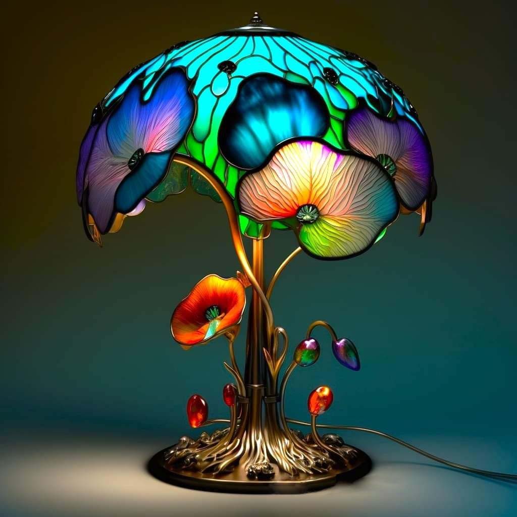 Stained Glass Plant Series Table Lamp(🎉Last Day Sale🔥)