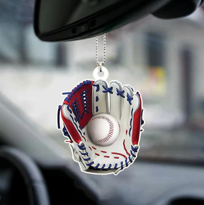 Baseball Personalized Flat Acrylic Ornament