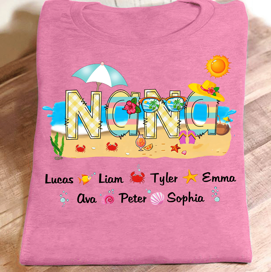 Nana Beach Summer Personalized T-Shirt