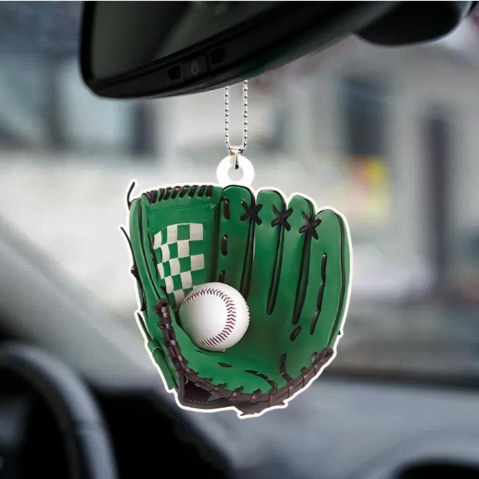 Baseball Personalized Flat Acrylic Ornament