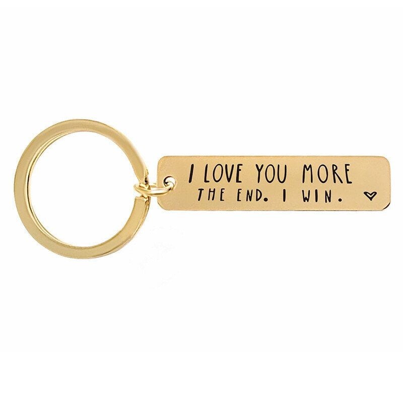 LAST DAY 49% OFF⇝💓 "I Love You More The End I Win"Funny Birthday Keychain