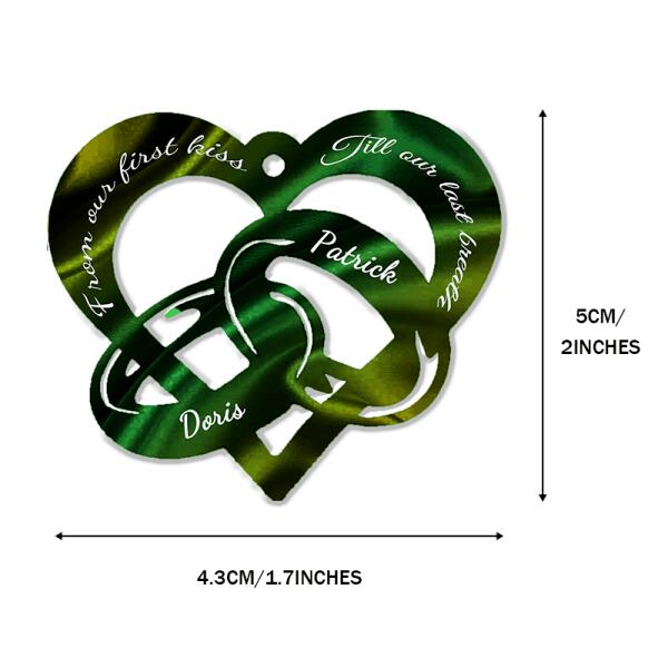 Personalized Couple Gift Heart-shaped Keychain