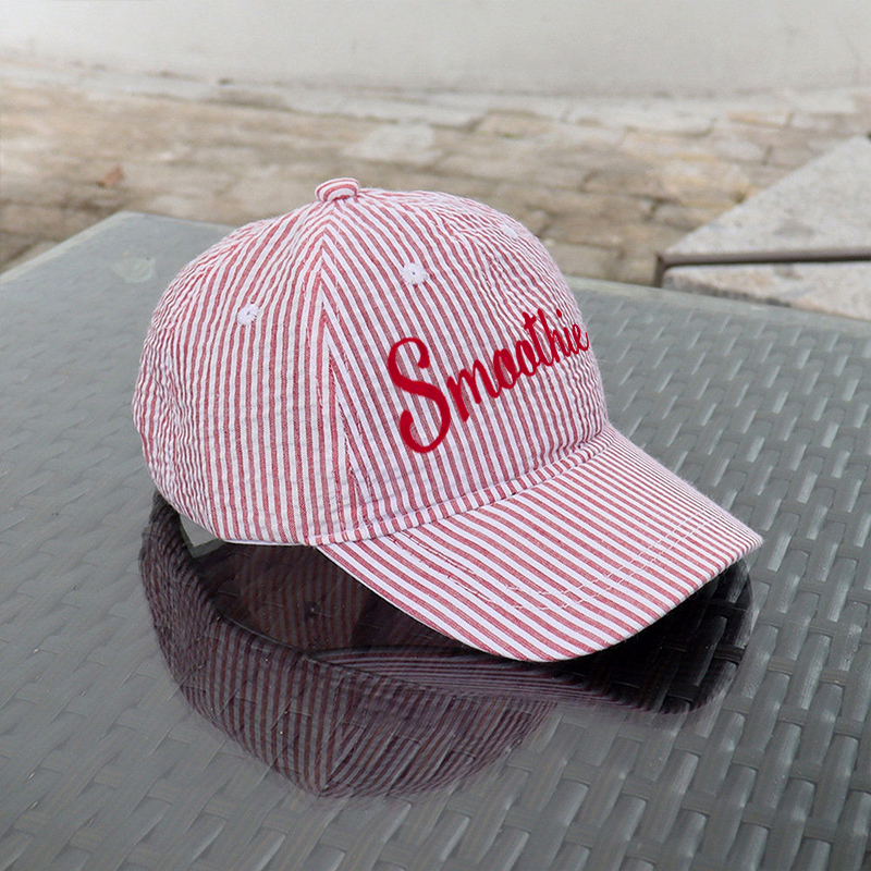 Personalized Embroidery Child Seersucker Hat