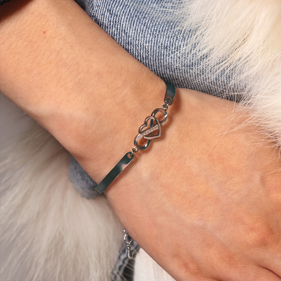 For Friend - Not Sisters By Blood But Sisters By Heart Infinity Bracelet