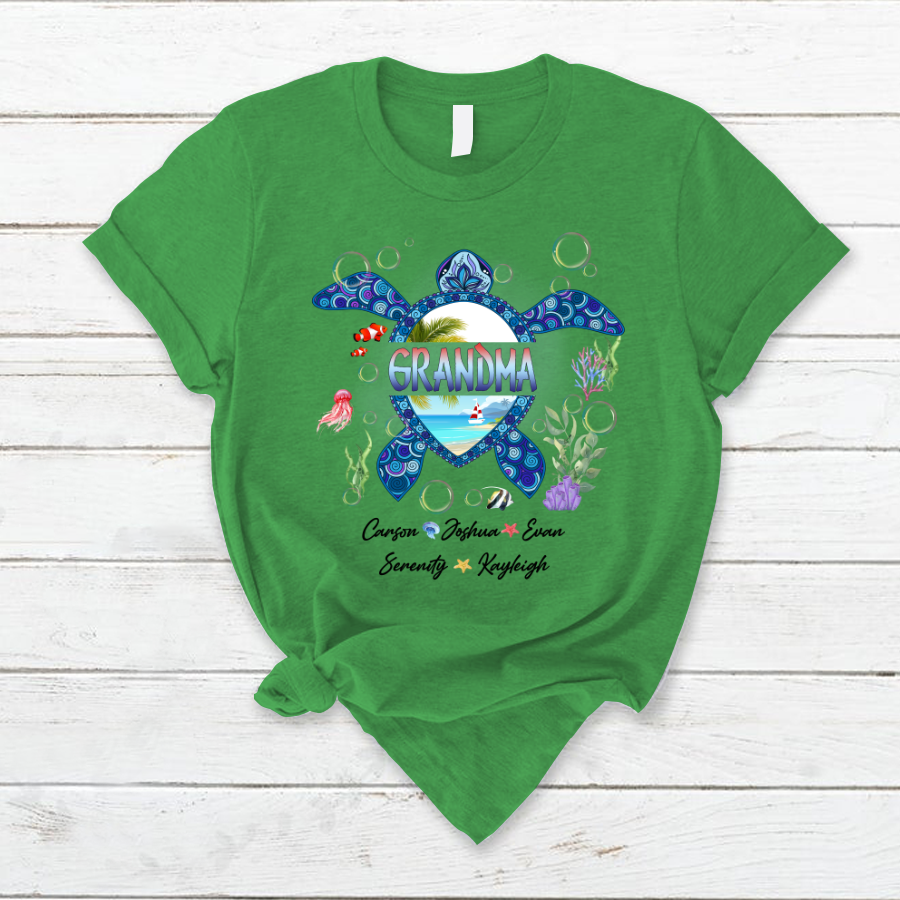 Grandma And Grandkid's Turtle Shirt